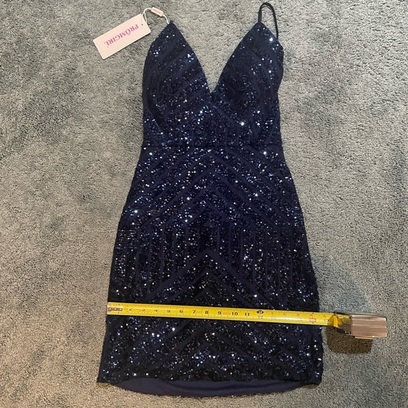 Prom Girl Sequin Prom Dress size L - Picture 6 of 9
